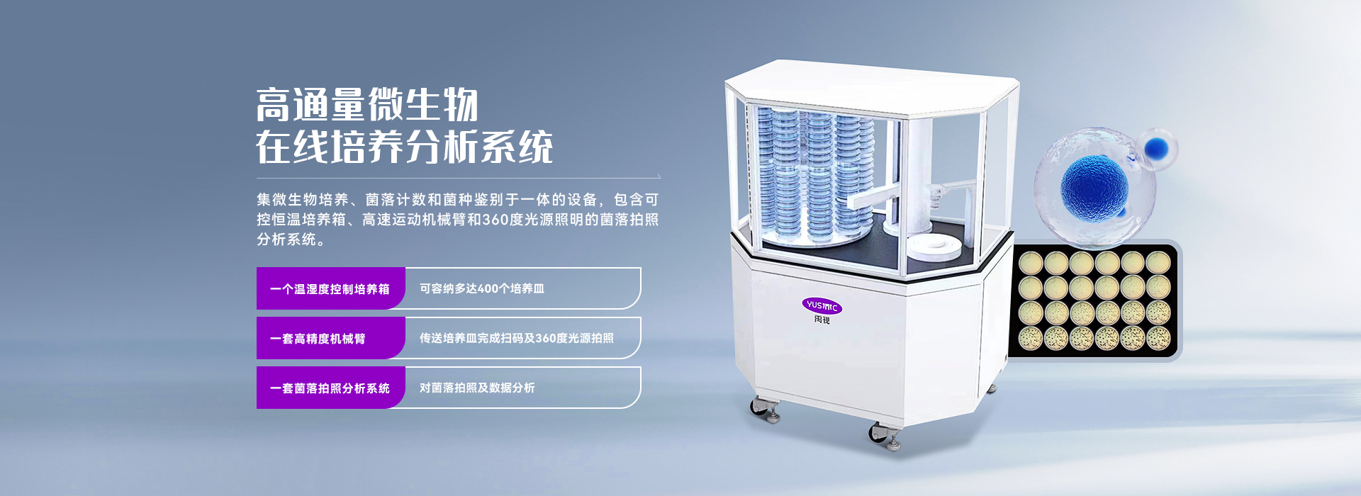 高通量微生物，在线培养分析系统